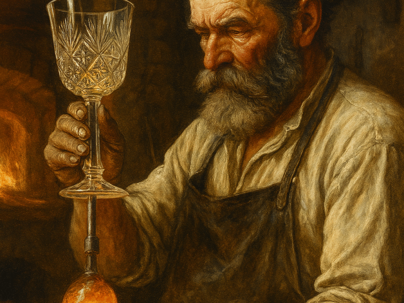 Rzemieślnik kryształów z XVIII