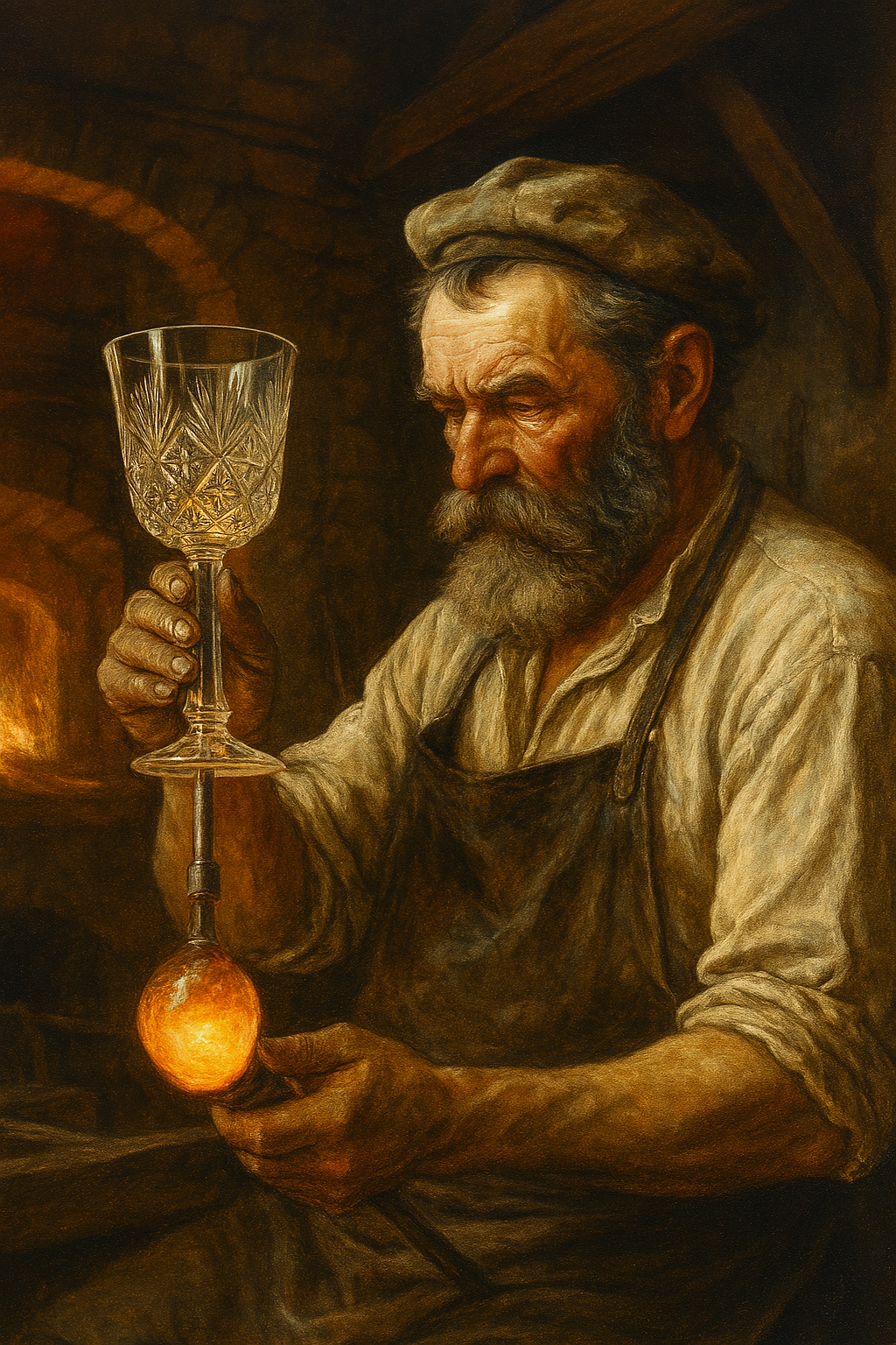 Rzemieślnik kryształów z XVIII