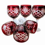 Rubinowe-krysztalowe-kieliszki-do-Wina-Ananas