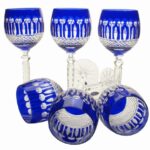 kryształowe francuskie do wina kieliszki