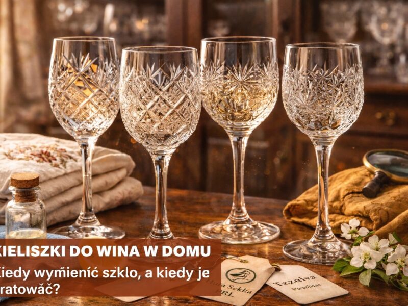 stare kieliszki kryształowe